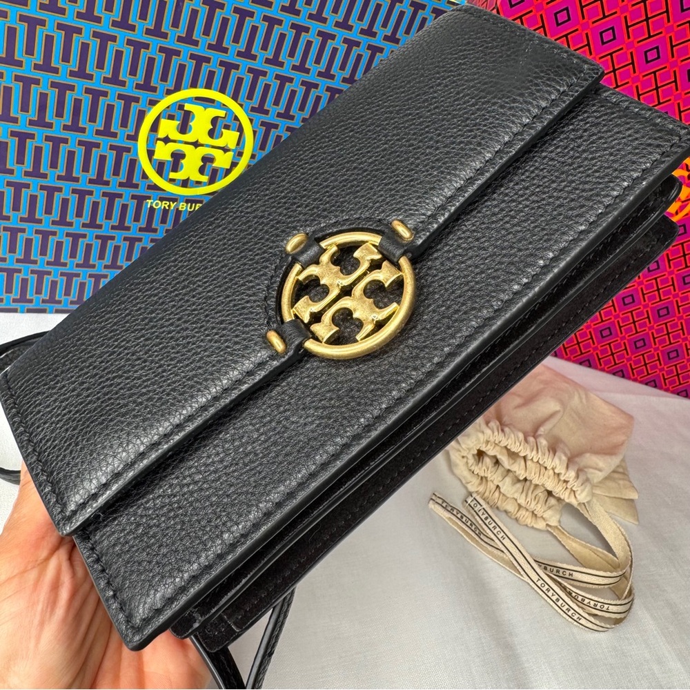 TORY BURCH Black Leather Crossbody Bag - Picture 7 of 16